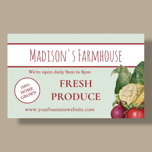 Farmhouse Produce Farm Business Banner