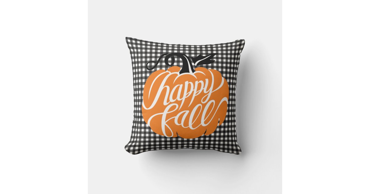 Farmers Market Fresh Pumpkins Open Daily Pillow Cover Farmhouse