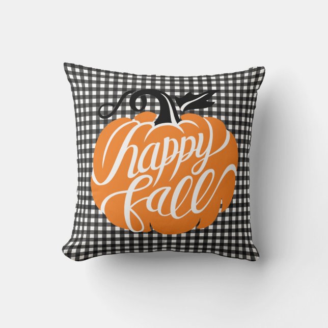 Farmhouse Pumpkin Patch  Throw Pillow (Front)