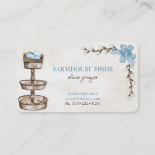 Farmhouse Retro Vintage Finds Treasures Business Card