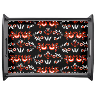 Farmhouse Rooster Countryside Home Decor Serving Tray