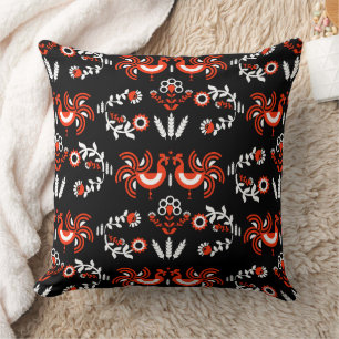 Farmhouse Rooster Countryside Home Decor Throw Pillow