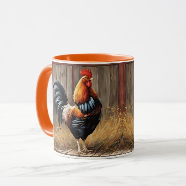 Farmhouse Rooster - Majestic Glory Mug (Front Left)