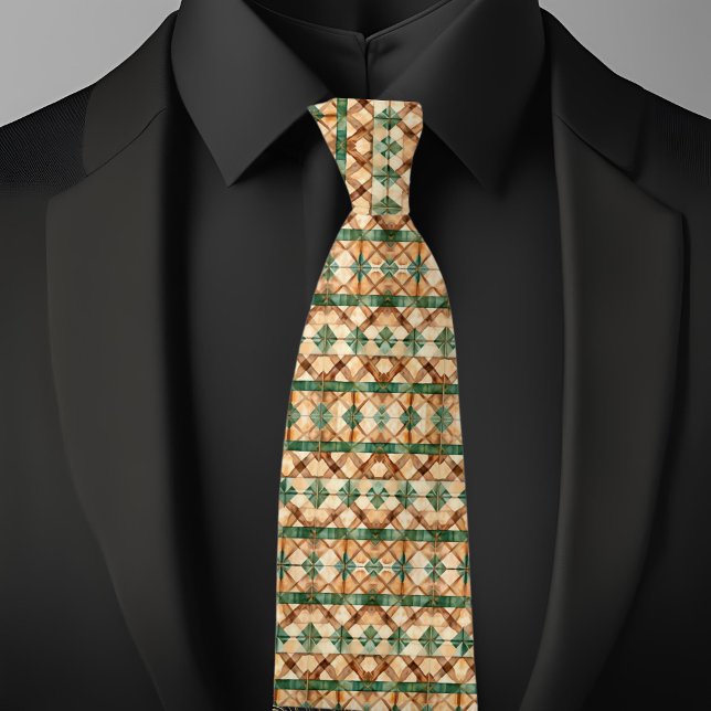  Farmhouse Rustic  Pattern  Neck Tie (Creator Uploaded)