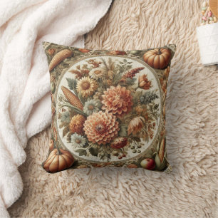 Farmhouse Rustic Vintage Fall Autumn Decoration Throw Pillow