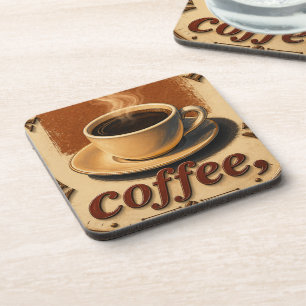 Farmhouse Rustic Vintage Kitchen Coffee Cup Beverage Coaster