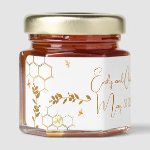 Farmhouse Rustic Wedding Honey Jar Favors