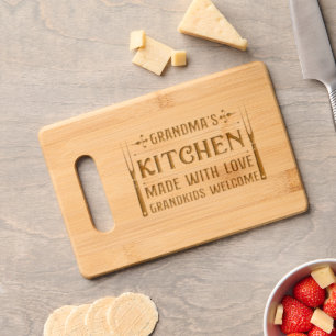 Farmhouse Saying/Grandma's Kitchen Engraved Cutting Board