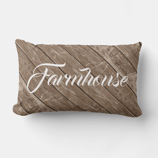 FARMHOUSE SHIPLAP LUMBAR PILLOW (Front)