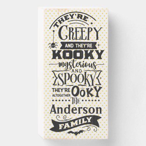 Farmhouse Signature Halloween Song Lyrics  Wooden Box Sign