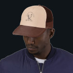 Farmhouse Style Chicken Farm Monogram Trucker Hat<br><div class="desc">Customize this farmhouse style trucker hat with your own family name and be sure to check out our store for more items from this collection where you can choose between different colors that suit your needs.</div>