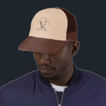 Farmhouse Style Chicken Farm Monogram Trucker Hat<br><div class="desc">Customize this farmhouse style trucker hat with your own family name and be sure to check out our store for more items from this collection where you can choose between different colors that suit your needs.</div>