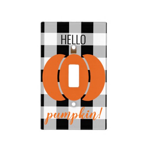 Farmhouse Style Home Decor for Fall with Pumpkins Light Switch Cover