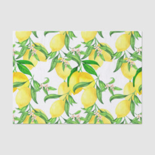 Farmhouse Style Lemon On A Vine Tissue Paper