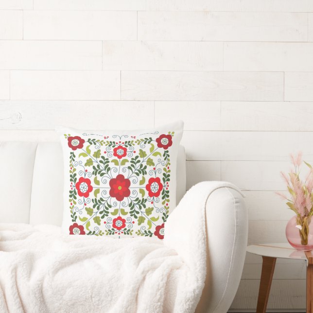 Farmhouse Style Matyo Throw Pillow (Couch)