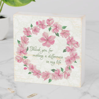 Farmhouse Style Thank You Wooden Box Sign