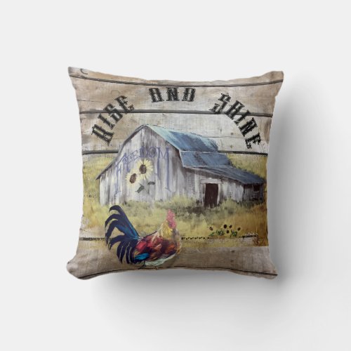 Farmhouse style throw pillow