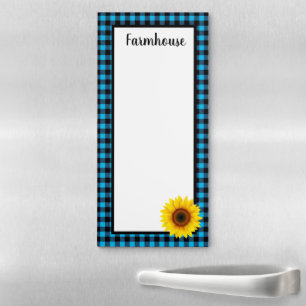 Farmhouse Sunflower Magnetic Notepad