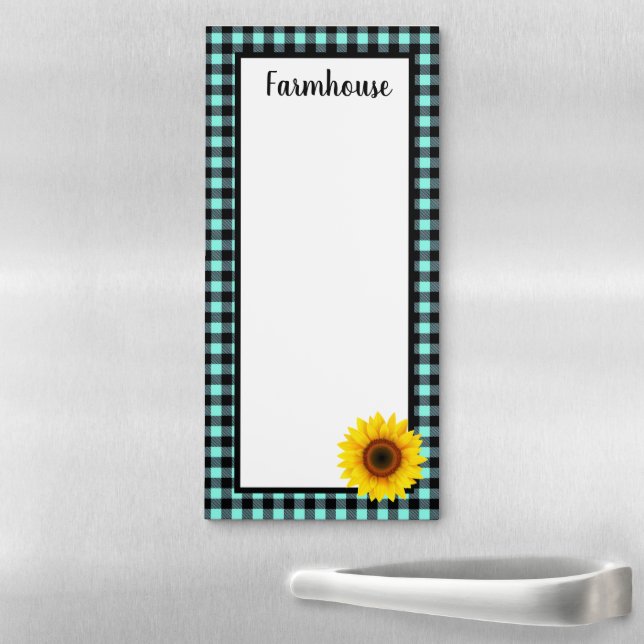 Farmhouse Sunflower Magnetic Notepad (In Situ)