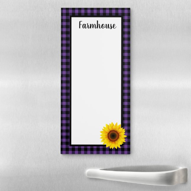 Farmhouse Sunflower Magnetic Notepad (In Situ)