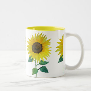 Farmhouse Sunflower Two-Tone Coffee Mug