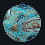 farmhouse teal blue Woodgrain turquoise swirls Dart Board<br><div class="desc">rustic farmhouse chic teal blue Woodgrain turquoise swirls home accessories.</div>