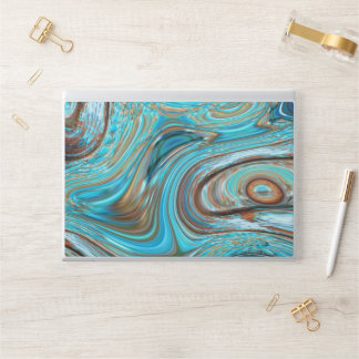 farmhouse  teal blue Woodgrain turquoise swirls HP Laptop Skin