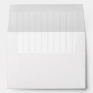Farmhouse Ticking Stripe Grey White lined Envelope