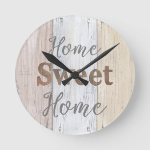 Farmhouse VI Home Sweet Home Round Clock