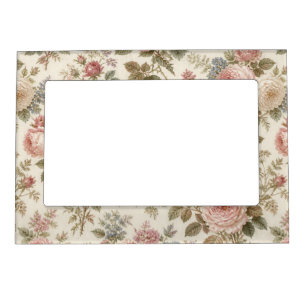 Farmhouse Vintage English Rose Garden Magnetic Frame