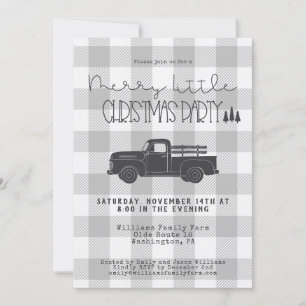 Farmhouse Vintage Truck Christmas Party Invitation