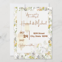 Farmhouse Wedding  Invitation