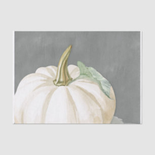 Farmhouse white fall pumpkin tissue paper