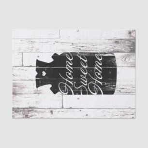 Farmhouse White Wood Rustic Milk Jug Home Sweet Tissue Paper