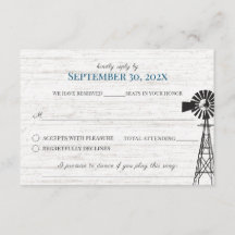 Farmhouse Windmill Barn Wedding Reply