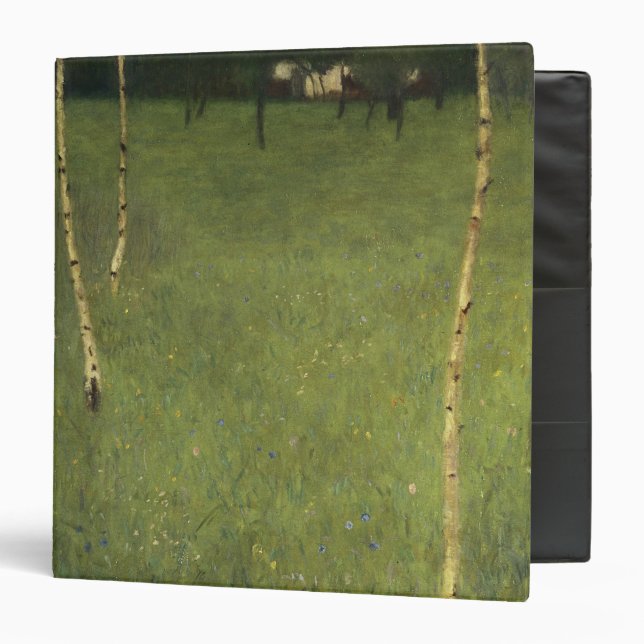 Farmhouse with Birch Trees, 1900 3 Ring Binder (Front/Inside)