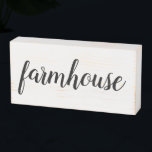 Farmhouse Wood Box Sign<br><div class="desc">Farmhouse Wood Box Sign. Dimensions: 8" x 4"; 1, 5 depth. Painted Birch Wood. Distressed white background. Easily hang or stand to display.</div>
