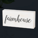 Farmhouse Wood Box Sign<br><div class="desc">Farmhouse Wood Box Sign. Dimensions: 8" x 4"; 1, 5 depth. Painted Birch Wood. Distressed white background. Easily hang or stand to display.</div>