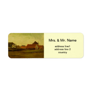 Farmhouses in Loosduinen near The Hague... Label