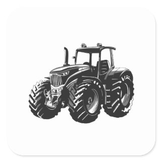 Farming Agriculture Tractor Farmer Gift Square Sticker