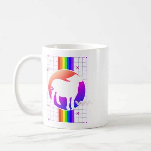 Farming Animal Lover Farm Animal Farmer Lamb Rainb Coffee Mug