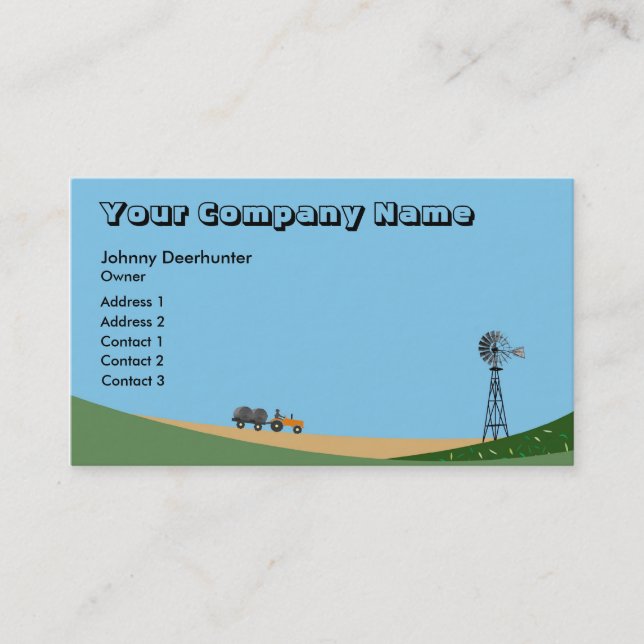 Farming Business Card (Front)