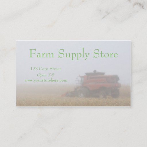 Customizable Farming Business Cards