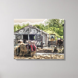 FARMING CANVAS PRINT