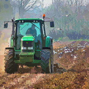 FARMING CERAMIC ORNAMENT