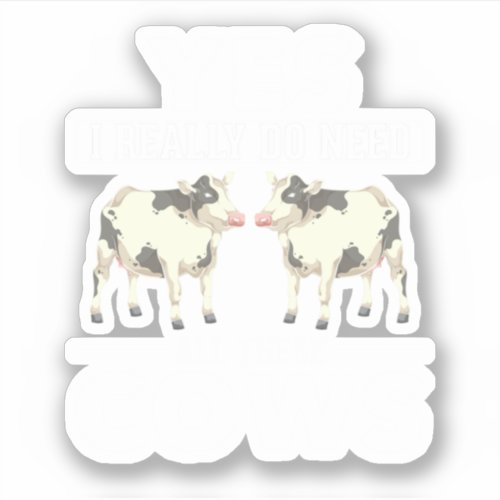 Farming Cow Lover Farm Animal Lover Perfect desig Sticker