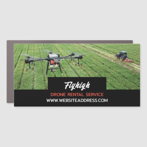 Farming Drone Portrait Drone Rental Company Car Magnet