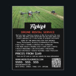 Farming Drone Portrait, Drone Rental Company Flyer<br><div class="desc">Farming Drone Portrait,  Drone Rental Company Advertising Flyers By The Business Card Store.</div>