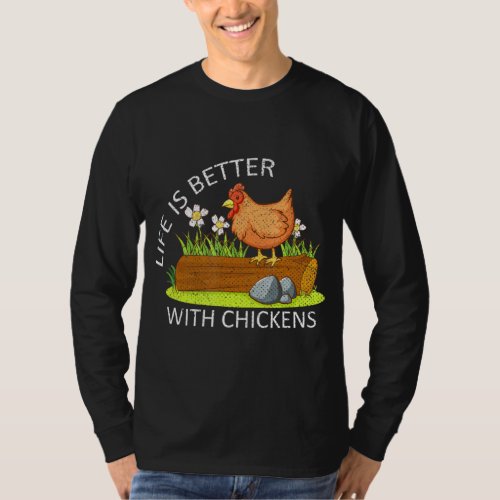 Farming Farm Animal Farmer Poultry Bird Chicken  T_Shirt