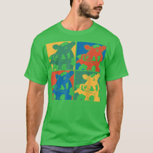Farming Farm Animal Lover Cow Farmer Pop Art Cow T-Shirt